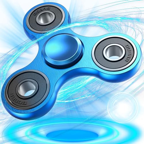 lankai Fidget Spinner, Fidget Spinner Metall, Mini Spinner Toy, Spinner Spielzeug, Fidget Spielzeug, Fidget Spinner Bulk, Spielzeug Zum Stressabbau Für Erwachsene Und Kinder (Blau) Jouet Spinner