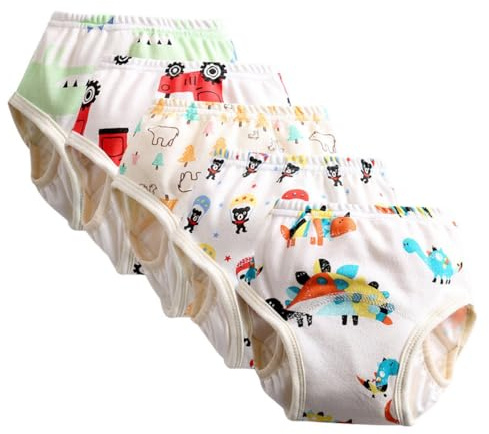 AOOPOO 5 Confezioni di Pantaloni per l'addestramento al vasino per l'addestramento al vasino per bambini, ad assorbimento rapido e riutilizzabili, super morbidi e comodi, a prova di perdite