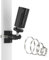 Kamera Halterung für Ring Indoor Camera 2nd Gen, Masthalterung Pole Montagehalterung Wandhalterung für Ring Indoor Cam 2, Überwachungskameras Zubehör für Ring Innenkamera 2nd Gen, 1 Stück, Schwarz
