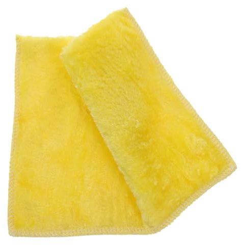 Alipis Trapo de Cocina de Fibra de Madera Super Absorbente Color Amarillo Fácil de Almacenar para Limpieza Hogar y Cocina