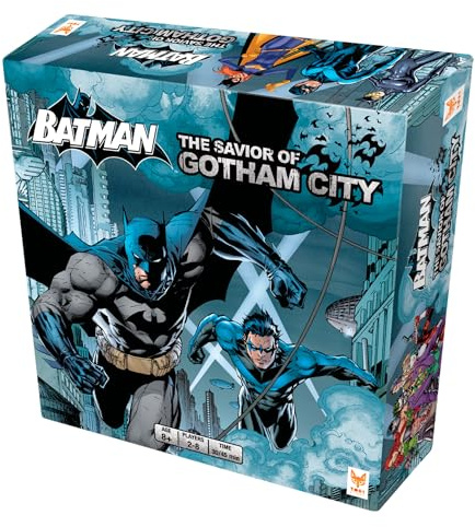 Topi Games Batman - The Savior Of Gotham City Brädspel | Kooperativt superhjältespel för 2-8 spelare, från 7 år, 45 min. Möt Jokern i 10 unika scenarier.