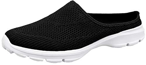 Tofflor dam herr tofflor slip-on tofflor sommar utomhus andas bekväma trädgårdsskor halkfria slip-skor Sabots, Svart kk, 45 EU