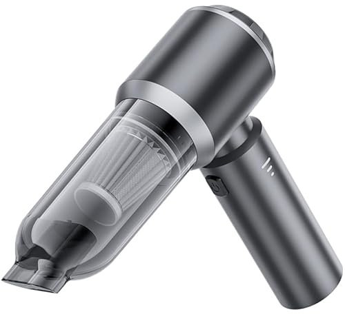 GlasFlength Aspirador de Mano, 4 en 1 Aspirador Coche con Motor Sin Escobillas 15000PA Aspiradora Sin Cable 3 Marchas con 2 Filtro HEPA Aspiradora Portatil para El Hogar Sofá Mascota Automóvil Cocina
