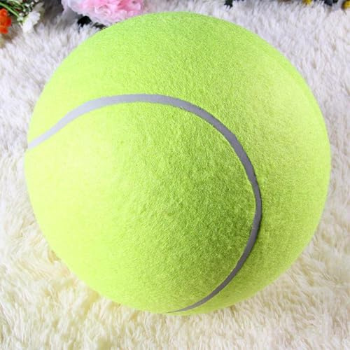 keloppasit Tennisbollar för hundar, 24 cm stora gigantiska hundbollar, husdjursleksaker rolig utomhussportboll, husdjurslekplats tennisboll, för hund, katt, medium, liten