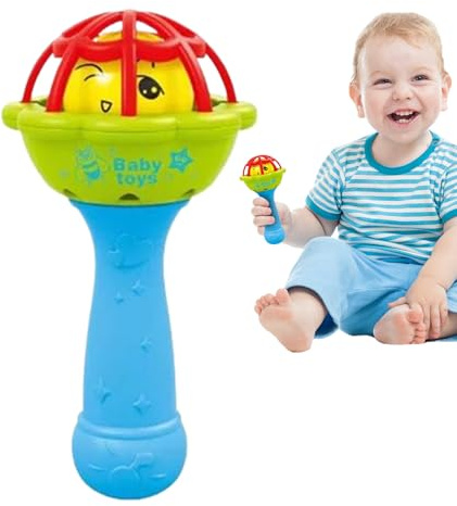 Skallor för spädbarn, skallror för spädbarn Hand Grip Sensory Shaker