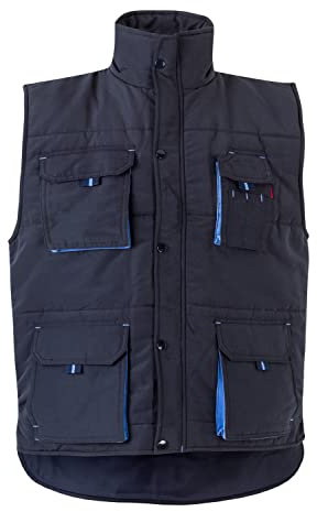VELILLA Mixte Velilla 205902 ; Rembourré Bicolore Multi-poches Couleur Bleu Marine Bleu Ciel Taille M Gilet, Gris/Bleu, M EU