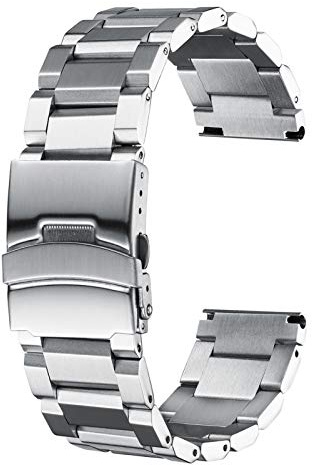 ADDIESDIVE 22 mm Cinturini Orologio Uomo Acciaio Inossidabile Cinturino Sostituzione Sgancio Rapido
