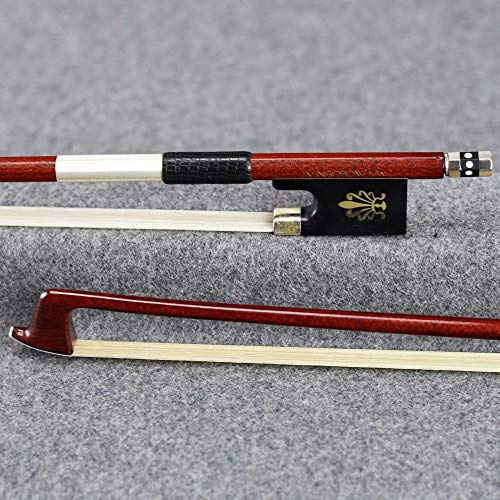 Violin Parts 125V 4/4 Size Violin Bow Hybrid Carbon Fiber Core Pernambuco Skin Stick Violin Parts Accessories