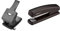 D.RECT 0415 Locher 65 Blatt | Papierlocher | Bürolocher | Anschlagschiene mit Formatvorgaben 65 Blatt, 110571 & Amazon Basics Heftgerät mit 1.000 Heftklammern, Schwarz