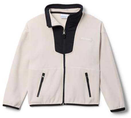 Columbia Sequoia Grove Full Zip Fleece Piumino con Cappuccio, Pietra Scura/Nero, L Unisex-Bambini e Ragazzi