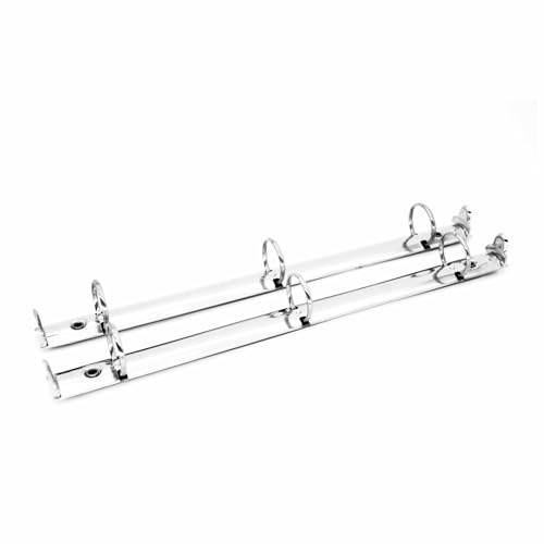 JJNUSA 2 Pieces Metal Standard Letter Size Notebook 3-Ring Binder Mechanism Replacement Kit，3 O Rings, Loose Leaf Binding Spines Combs for Organizers Planners