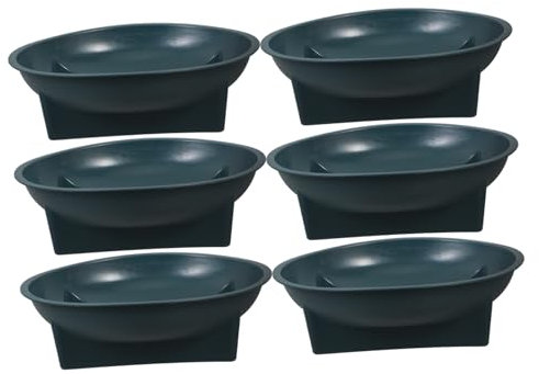 KITANDOVE Lot De 6 Pots De Fleurs Funéraires en Polypropylène Résistant Aux Intempéries Décoration De Cimetière