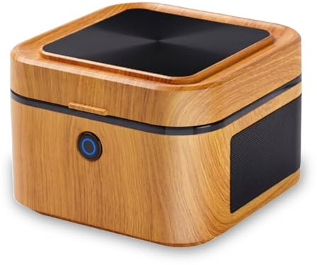 SHD Multifunctional Smokeless Ashtray,USB Rechargeable HEPA Filter Ashtray for Home Office Car Indoor Outdoor- Brown