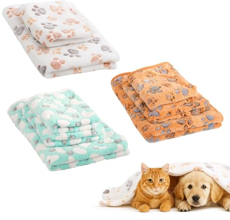 JBLJDWD 3PCS Cat Blanket, Dog Blanket, Dog Blankets Washable with Soft Material for Pet Comfort and Home Use