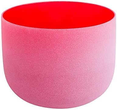 ENERGYSOUND 432 Hz Crystal Klangschale C Root Chakra Red Farbe Matt Klangschale 12 Zoll 30 cm