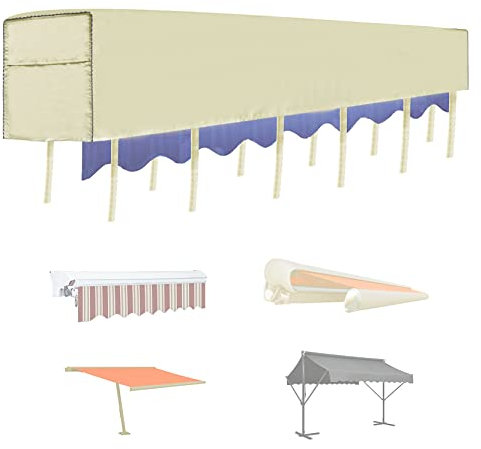 Aaaspark Markisen-Schutzhülle Khaki für manuelle & elektrische Gelenkarmmarkisen und Fenstermarkisen 3.5 m