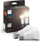 Philips Hue White E27 LED Lampen (1100 lm), dimmbar, warmweißem Licht, smarte Lichtsteuerung über Sprache und App, 2er Pack