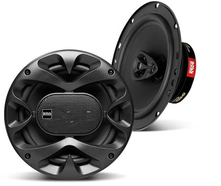 BOSS Audio Systems CH6530B Chaos Series 6.5 Inch Car Stereo Door Speakers - 300 Watts Max, 3 Way, Full Range Audio, Tweeters, Coaxial, Sold in Pairs…