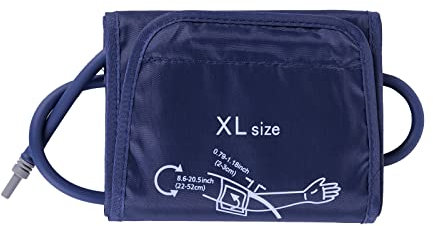 Extra große Blutdruckmanschette mit 6 Größenanschlüssen, ISFORU Ersatzmanschette extra groß, geeignet für 22-52CM großen Arm, kompatibel mit Omron Blutdruckmessgeräten