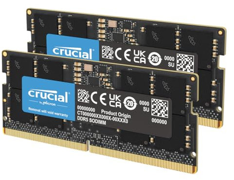 Crucial DDR5 RAM 24GB Kit (2x12GB) 5600MHz SODIMM, Arbeitsspeicher für Laptop/Notebook, Mini PC (auch 5200MHz / 4800MHz) CL46 - CT2K12G56C46S5