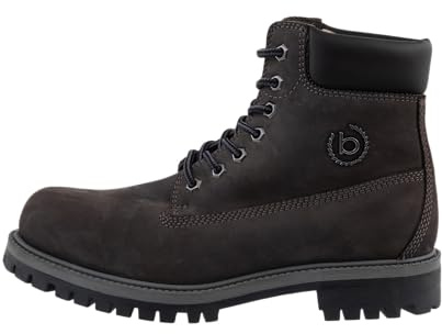 bugatti 321-ANV40 - Botas de moda para hombre, color gris oscuro/negro, talla 43 EU, gris oscuro y negro., 43 EU