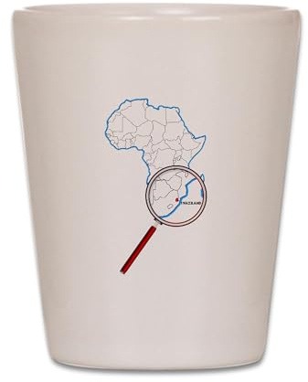 CafePress Swaziland Under A Magnifying Glass Unique and Funny Shot Glass