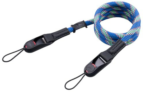 VKO Camera Strap Quick Release Camera Straps for Man Woman Photographers Adjustable Camera Neck Shoulder Crossbody Strap for SLR DSLR Digital Mirrorless Camera(Blue Green)