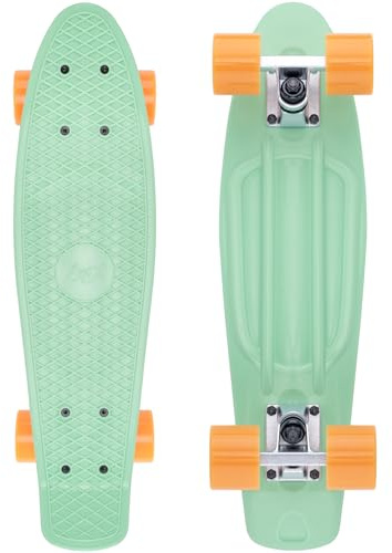 Arrow Board – 22 och 27 tums skateboard, KMX Mini Cruiser skateboard för barn, tonåringar och vuxna, retro stil penny bräda (50 cm mintgrön)