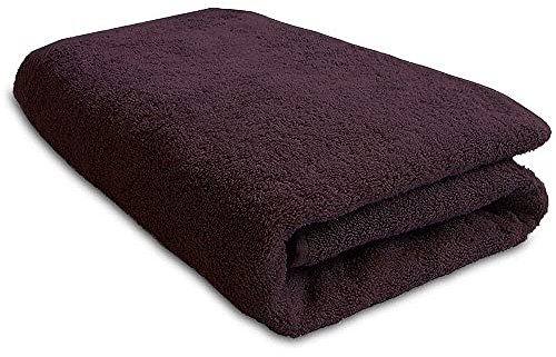 Lanudo® Luxus Duschtuch 600g/m² Pure Line 70x140 mit Bordüre. 100% feinste Frottier Baumwolle in höchster Qualität, Dusch-Handtuch, Badetuch, Badelaken. Farbe: Violett/Lila