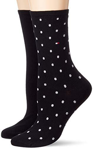 Tommy Hilfiger Damensocken mit Punkten Schwarz - 39/42