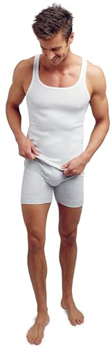 Jockey mäns spår a-shirt, Vit, S