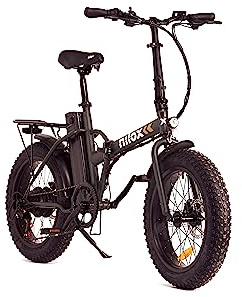 Nilox, E-Bike X8 Plus, Bicicleta eléctrica con pedaleo asistido, 70 km de autonomía, batería de litio extraíble de 36V - 13 Ah, neumáticos de 20, frenos de doble disco