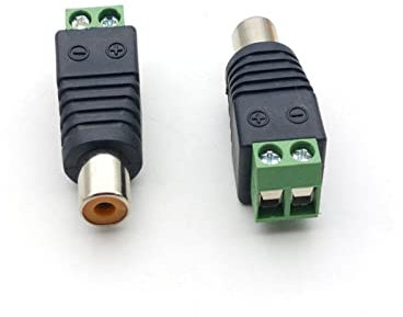 PSKOO 100 Pezzi Nuova morsettiera a RCA Femmina for connettori Cinch for Adattatore Video TV