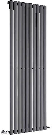 Manissa Anthracite Oval Tube 1800 x 800 Single Panel Central Heating Designer Radiator 8914BTU