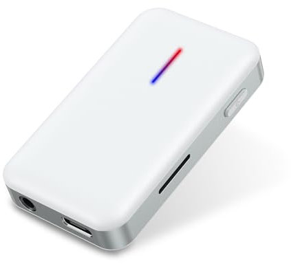 ORIA Bluetooth 5.3 Transmitter Receiver, 2 in 1 Wireless Aux Adapter Support TF Card & Volume Control, Noise Reduction, Portable 3.5mm Audio Adapter for TV PC Headphones Speakers Home Stereo