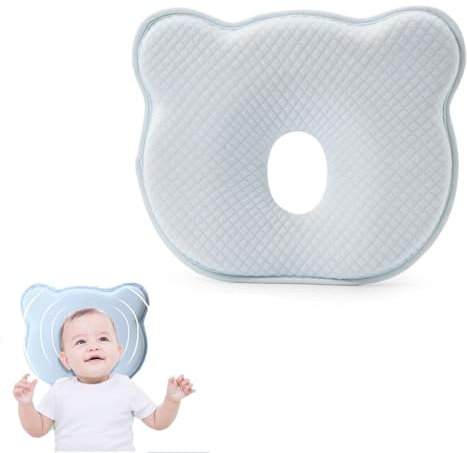 BEITABEI Neugeborenes Kissen zur Vermeidung von Flachkopf, Babykopfkissen, Anti-Flachkopf-Baby, Säuglingskissen zur Vermeidung von Flachkopf, Babykopfformungskissen, Babykissen zum Schlafen für