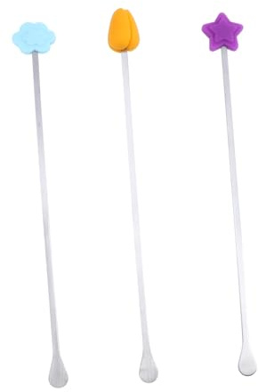 ELAYARD 3 Pezzi per Mescolare Latte in Polvere per Allungato in Silicone Antiscottatura per Bevande Miste Come e tè Freddo