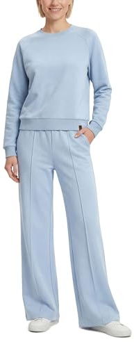 Vivisence Donna Completo Tuta Felpa E Pantaloni Con Piega Comfort Quotidiano, Azzurro Cielo,46