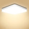 Ouyulong Led Deckenleuchte Quadrat, 36W 3000K 4250LM Deckenleuchte für Wohnzimmer, Schlafzimmer, Küche, Flur, Balkon, Esszimmer, Warmweißes,Led Deckenlampe 23cm