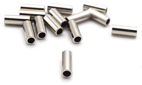 5LB-200LB 7 Strands Fishing Line Wire Leader Nylon Coated Stainless Steel Leader Wire with Crimps Sleeves (100pcs 3.4#Crimp Sleeves)