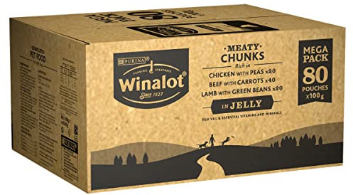 Winalot Meaty Chunks Mixed in Jelly Wet Dog Food 80x100g