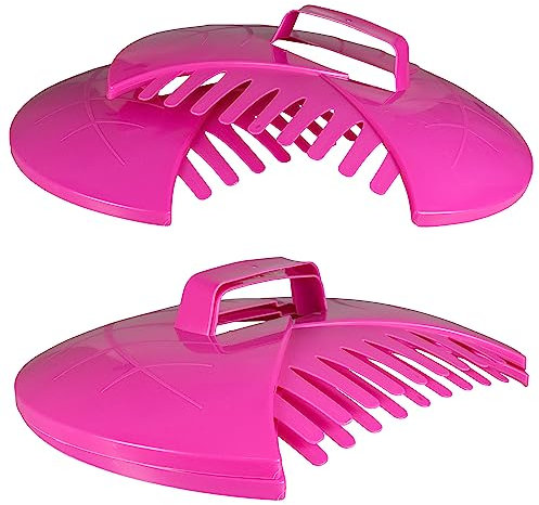 garden leaf grabbers,hand held tidy rake picker,leaf collector/grab (purple)