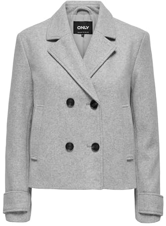 Onlfreja Life Otw Noos Veste courte, Gris clair chiné, XS