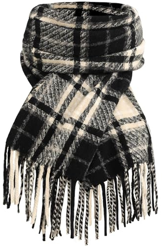 Avisky Winter Scarf for Women, Fashion Long Plaid Shawls Big Grid Winter Warm Lattice Large Scarf