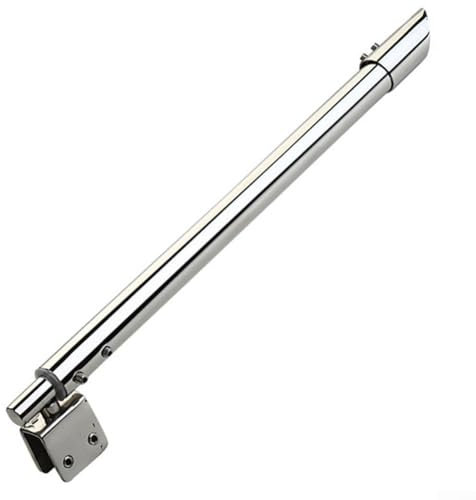 Barra di supporto per schermo doccia, braccio telescopico in vetro regolabile 400 600 mm, supporto in acciaio inox per docce walk in (inclinato)