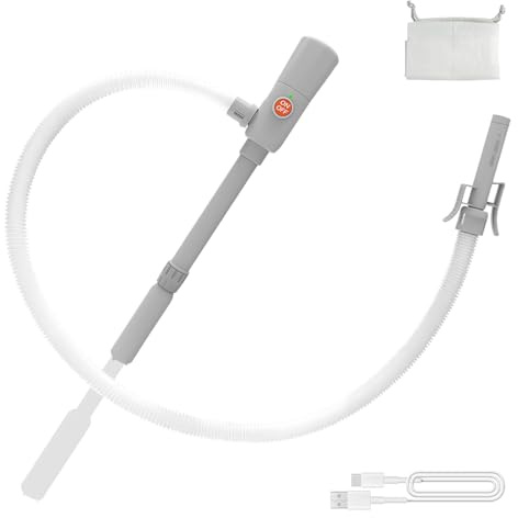 Snovire Elektrische Transferpumpe, Kraftstoffpumpe mit Auto-Stopp-Sensor, Benzinpumpe für kanister, Doppelte Stromversorgung (USB-C & Akku), 2.8GPM Elektrische Selbstansaugende Dieselpumpe