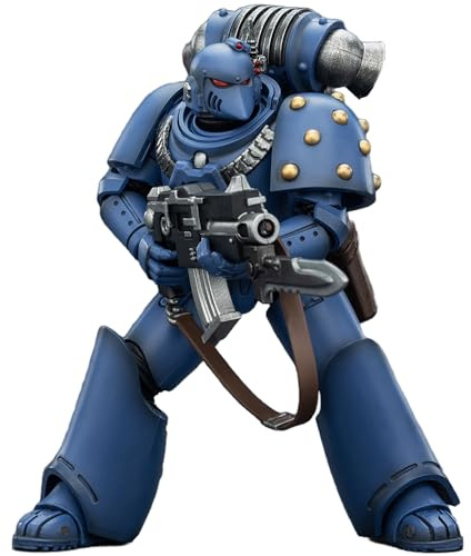 TOYVERSE JOYTOY 1/18 Figurine d'action Warhammer The Horus Heresy, Ultramarines MKVI Tactical Legionary, Articulation Modèle de Personnage 15 Ans et Plus