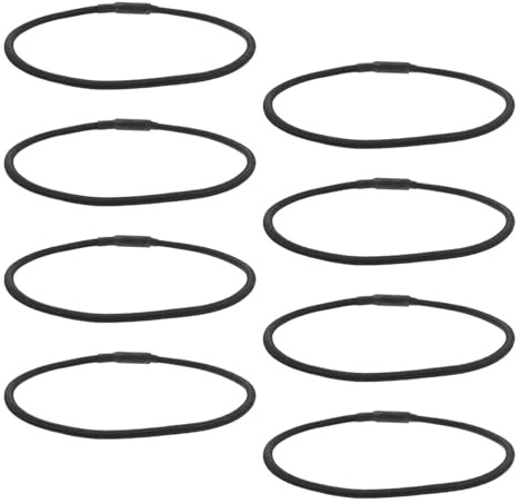 ULTECHNOVO Supporto Elastico in Gomma Nero Anti-vibrazione per Microfono a Condensatore, 8 Pezzi, Accessori per Registrazione in Studio, Sostituzione e Resistente