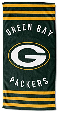 Northwest NFL Green Bay Packers Strandtuch, Unisex, für Erwachsene, 76,2 x 152,4 cm, gestreift