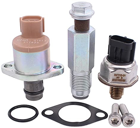 HouYeen 3PCS Fuel Pump Pressure Control Valve Kit with Gasket and O Ring for Transit mk7 Boxer Relay 2.2 HDi Ducato 2.2 D Transit Tourneo 2.2 TDCi Defender L316 2.4 Td4